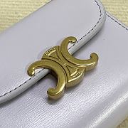 Fortok Celine Triomphe Wallet Purple 10D783 10,5x9cm - 3