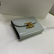 Fortok Celine Triomphe Wallet Light Grey 10D783 10,5x9cm - 5