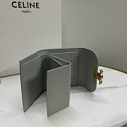 Fortok Celine Triomphe Wallet Light Grey 10D783 10,5x9cm - 4
