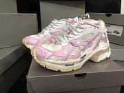 Fortok Balenciaga Runner Sneakers in Pink White  - 1