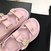 Fortok Chanel Velcro Sandals in Pink  - 6