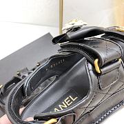 Fortok Chanel Velcro Sandals in Black - 3
