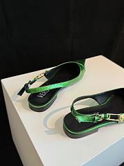 Fortok Versace Medusa Glass Slippers Green  - 4
