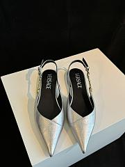 Fortok Versace Medusa Glass Slippers Silver - 1