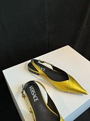 Fortok Versace Medusa Glass Slippers Gold - 5