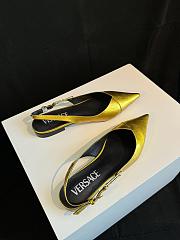 Fortok Versace Medusa Glass Slippers Gold - 4