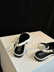 Fortok Versace Medusa Glass Slippers White - 2