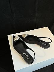 Fortok Versace Black La Medusa Slingback Flats - 4