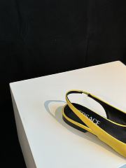 Fortok Versace Yellow La Medusa Slingback Flats - 6