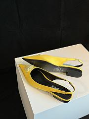 Fortok Versace Yellow La Medusa Slingback Flats - 2