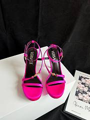 Fortok Versace Medusa Satin Sandals Pink  - 1