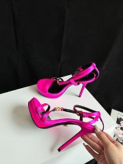 Fortok Versace Medusa Satin Sandals Pink  - 5
