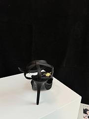 Fortok Versace Medusa Satin Sandals Black - 5