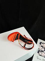 Fortok Versace Medusa Satin Sandals Orange - 2