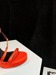 Fortok Versace Medusa Satin Sandals Orange - 4