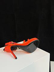 Fortok Versace Medusa Satin Sandals Orange - 5