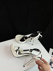 Fortok Versace Medusa Satin Sandals White - 2