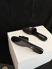 Fortok Versace Black Satin Logo Slides - 2