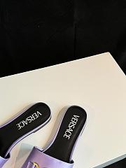 Fortok Versace Purple Satin Logo Slides - 3
