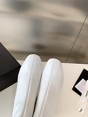 Fortok Chanel Chunky Heel Short Boots White - 2