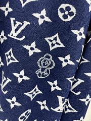 Fortok Louis Vuitton Jacquard Wool Knitted Sweater Blue - 4