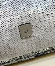 Fortok Fendi Sequin Paillettes Capretto Lucido Baguette Bag 27cm - 5
