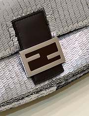 Fortok Fendi Sequin Paillettes Capretto Lucido Baguette Bag 27cm - 4