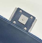 Fortok Fendi Baguette Bag With Gradient Blue Sequins 19x5x11cm - 3