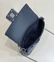 Fortok Fendi Baguette Bag With Gradient Blue Sequins 19x5x11cm - 2
