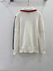 Fortok Gucci 24 Knitted Cardigan With GG Interlocking Embroidery - 2