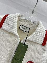 Fortok Gucci 24 Knitted Cardigan With GG Interlocking Embroidery - 3