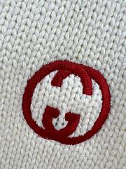 Fortok Gucci 24 Knitted Cardigan With GG Interlocking Embroidery - 5