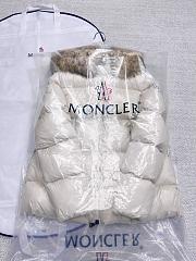 Fortok Moncler Laiche  Fur Collar Down Jacket White - 5