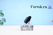 Fortok Dior Saddle Lotus Wallet Black Grained Calfskin 11cm - 3
