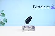 Fortok Dior Saddle Lotus Wallet Black Grained Calfskin 11cm - 4
