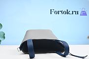 Fortok Hermes Picotin Lock Touch Bag Grey/Blue 18cm  - 6