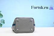 Fortok Hermes Picotin Lock Touch Bag Grey/Blue 18cm  - 3