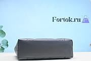 Fortok Gucci GG Quilted Open-Top Tote Bag In Grey 37cm - 3