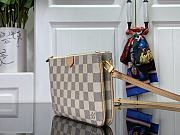 Fortok Louis Vuitton Double Zip Pochette Damier Azus Canvas N60460 20x12.5x3cm - 6