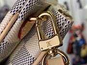 Fortok Louis Vuitton Double Zip Pochette Damier Azus Canvas N60460 20x12.5x3cm - 4