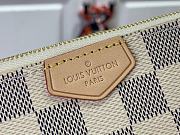 Fortok Louis Vuitton Double Zip Pochette Damier Azus Canvas N60460 20x12.5x3cm - 3