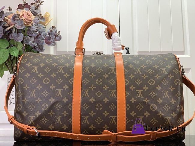 Fortok Louis Vuitton Keepall Bandoulière 50 Orange M46770 50x29x23cm - 1