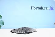 Fortok Prada Crystal-embellished Satin Black Shoulder Bag 26cm - 4