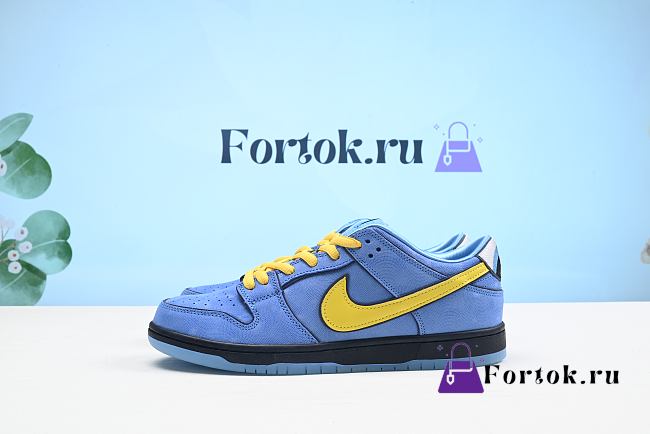 Fortok Nike SBxPowerpuff Girls Dunk Low Bubbles FZ8320-400 Sneakers - 1