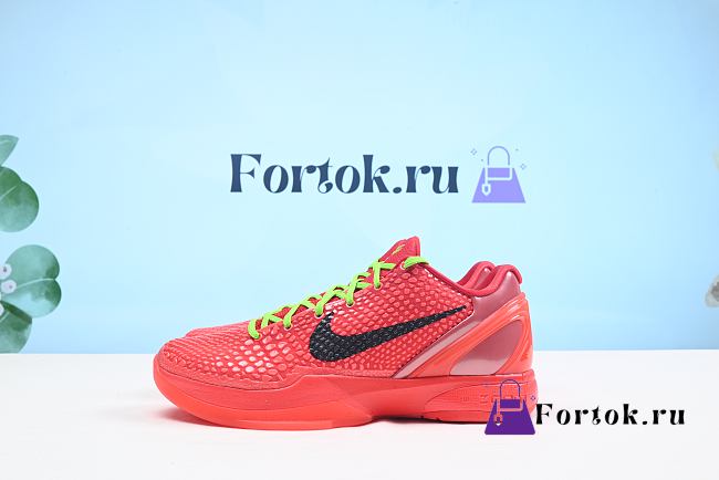 Fortok Nike Kobe 6 FV4921-600 Red Sneakers - 1