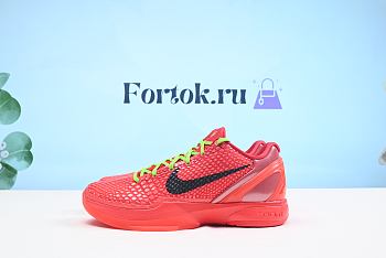 Fortok Nike Kobe 6 FV4921-600 Red Sneakers