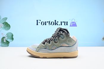 Fortok Lavin Curb Low Top Sneakers Grey&Green