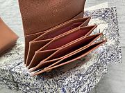 Fortok Dior Saddle Lotus Wallet Brown Grained Calfskin 12x10x5cm - 5