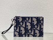 Fortok Dior A5 Pouch Beige and Black Maxi Dior Oblique Jacquard 26.5x17.5cm - 1