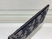 Fortok Dior A5 Pouch Beige and Black Maxi Dior Oblique Jacquard 26.5x17.5cm - 6